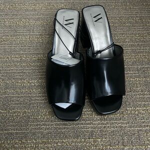 Worthington Black Mules